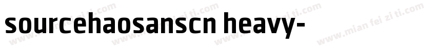sourcehaosanscn heavy字体转换